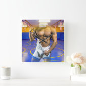 SlipperyJoe's gespierde man uitstulping six-pack s Vierkante Klok (Huis)