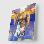 SlipperyJoe's gespierde man uitstulping six-pack s Vierkante Klok (Hoek)