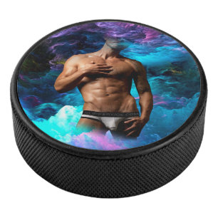 SlipperyJoe's gespierde mannenondergoed bult kosmi Hockey Puck
