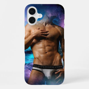 SlipperyJoe's gespierde mannenondergoed bult kosmi iPhone 16 Plus Hoesje