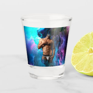 SlipperyJoe's gespierde mannenondergoed bult kosmi Shot Glas