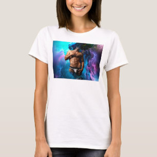 SlipperyJoe's gespierde mannenondergoed bult kosmi T-shirt