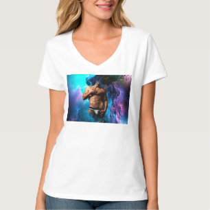 SlipperyJoe's gespierde mannenondergoed bult kosmi T-shirt