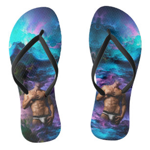 SlipperyJoe's gespierde mannenondergoed bult kosmi Teenslippers