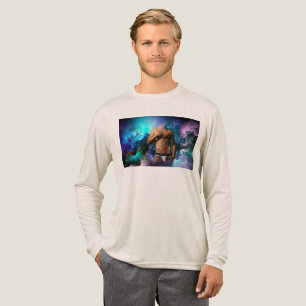 SlipperyJoe's gespierde mannenondergoed bult kosmi Tri-Blend Shirt