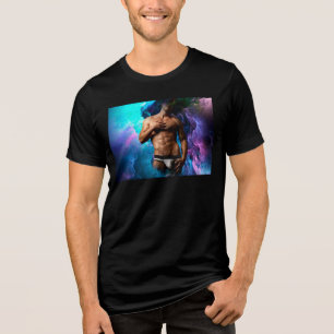 SlipperyJoe's gespierde mannenondergoed bult kosmi Tri-Blend Shirt