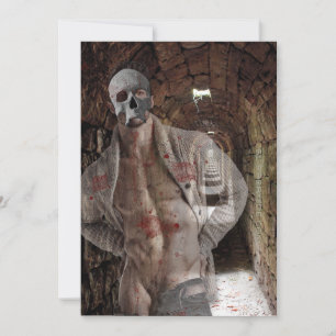 SlipperyJoe's gespierde spooksteen schemerig verli Feestdagenkaart