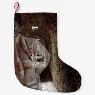 SlipperyJoe's gespierde spooksteen zwak verlichte Kleine Kerstsok