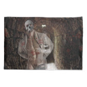 SlipperyJoe's gespierde spooksteen zwak verlichte Kussensloop (Achterkant)