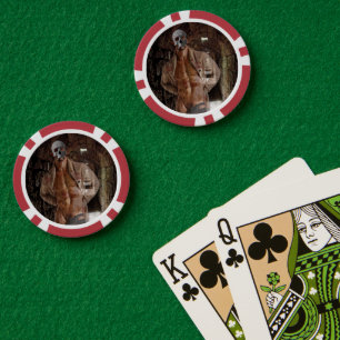 SlipperyJoe's gespierde spooksteen zwak verlichte  Poker Chips