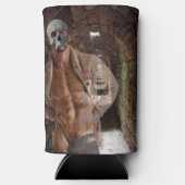 SlipperyJoe's gespierde spooksteen zwak verlichte  Seltzer Blikjeskoeler (Voorkant)