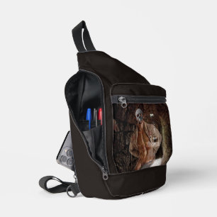 SlipperyJoe's gespierde spooksteen zwak verlichte Sling Bag