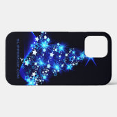 SlipperyJoe's gestileerde gloeiende kerstboom brig Case-Mate iPhone Case (Achterkant (horizontaal))