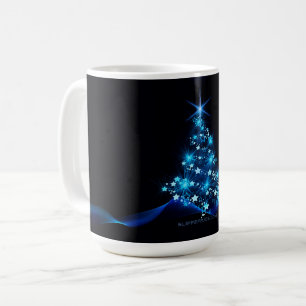 SlipperyJoe's gestileerde gloeiende kerstboom brig Koffiemok