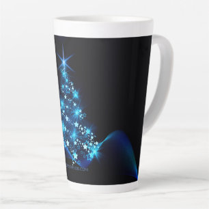 SlipperyJoe's gestileerde gloeiende kerstboom brig Latte Mok
