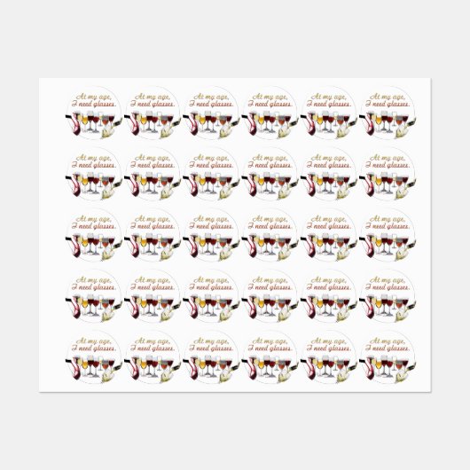 SlipperyJoe's glazen gefermenteerde druiven, wijnp Labels (Vel)