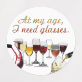 SlipperyJoe's glazen gefermenteerde druiven, wijnp Labels (Design 1)