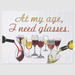 SlipperyJoe's glazen gefermenteerde druiven, wijnp Tissuepapier