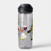 SlipperyJoe's glazen gefermenteerde druiven, wijnp Waterfles (Achterkant)