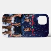 SlipperyJoe's gloeiende kerstbomen twee gespierde Case-Mate iPhone Case (Achterkant (horizontaal))