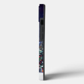 SlipperyJoe's gloeiende kerstbomen twee gespierde Case-Mate iPhone Case (Achterkant / Links)
