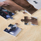 SlipperyJoe's gloeiende kerstbomen twee gespierde Legpuzzel (Zijkant)