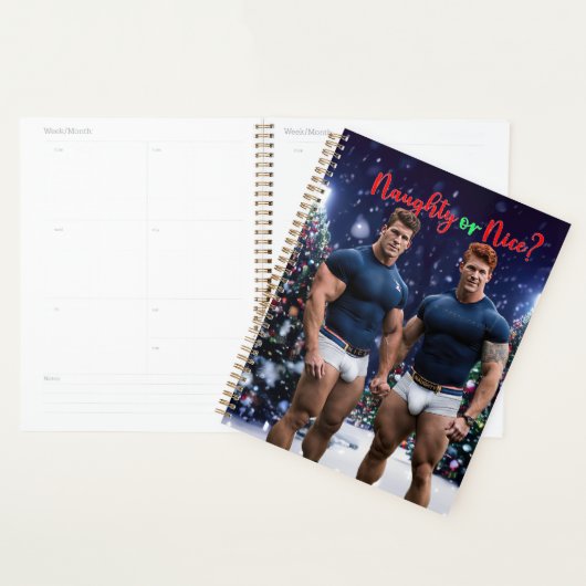 SlipperyJoe's gloeiende kerstbomen twee gespierde Planner (Display)