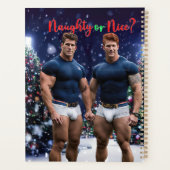 SlipperyJoe's gloeiende kerstbomen twee gespierde Planner (Achterkant)