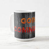 SlipperyJoe's Going Commando vet rood sinaasappel  Koffiemok (Voorkant links)
