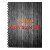 SlipperyJoe's Going Commando vet rood sinaasappel Notitieboek (Voorkant)