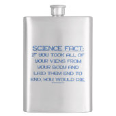 SlipperyJoe's grappige gezegde science fact blue r Flacon (Voorkant)