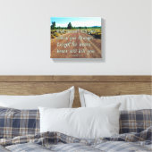 SlipperyJoe's grappige gezegde vuil weggrindbos Canvas Afdruk (Insitu (Slaapkamer))