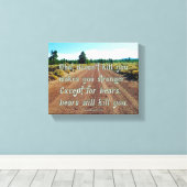 SlipperyJoe's grappige gezegde vuil weggrindbos Canvas Afdruk (Insitu (Houten vloer))