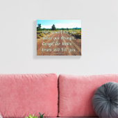 SlipperyJoe's grappige gezegde vuil weggrindbos Canvas Afdruk (Insitu (Woonkamer))