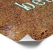 SlipperyJoe's grappige gezegde vuil weggrindbos Perfect Poster (Hoek)