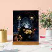 SlipperyJoe's griezelige Halloween enge bossen gro Acryl Bord (Huwelijk)