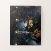 SlipperyJoe's griezelige Halloween enge bossen gro Legpuzzel (Verticaal)