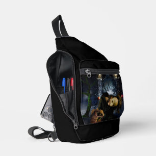 SlipperyJoe's griezelige Halloween enge bossen gro Sling Bag