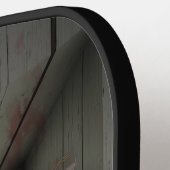 SlipperyJoe's griezelige pop bleke gezicht griezel Pickleball Paddle (Links Detail)