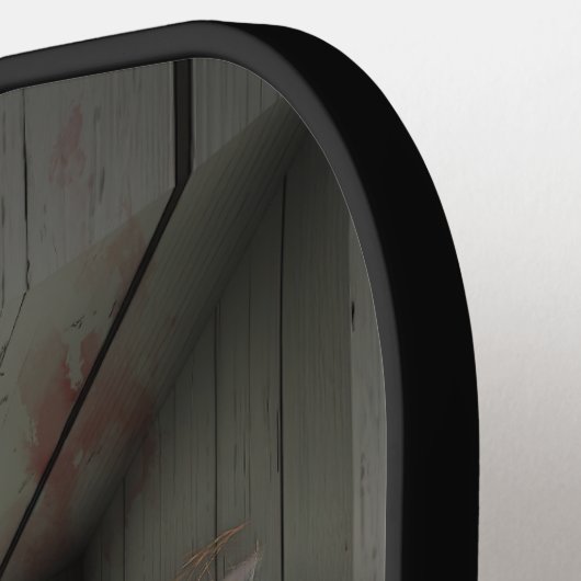 SlipperyJoe's griezelige pop bleke gezicht griezel Pickleball Paddle (Links Detail)