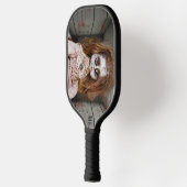 SlipperyJoe's griezelige pop bleke gezicht griezel Pickleball Paddle (Links)