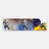 SlipperyJoe's grijswaarde gespierde mannenfiguur g Bumpersticker (Voorkant)