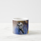 SlipperyJoe's grijswaarde gespierde mannenfiguur g Espresso Kop (Voorkant)