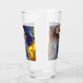 SlipperyJoe's grijswaarde gespierde mannenfiguur g Glas (Links)