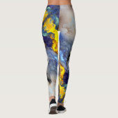 SlipperyJoe's grijswaarde gespierde mannenfiguur g Leggings (Achterkant)