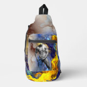 SlipperyJoe's grijswaarde gespierde mannenfiguur g Sling Bag (Voorkant)