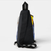 SlipperyJoe's grijswaarde gespierde mannenfiguur g Sling Bag (Achterkant)