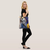 SlipperyJoe's grijswaarde gespierde mannenfiguur g Tote Bag (Op model)