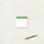 SlipperyJoe's groene vierbladige klaver Saint Patr Post-it® Notes (Op bureau)