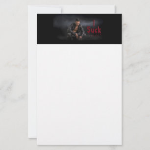 SlipperyJoe's Halloween bleke vampierachtige figuu Briefpapier
